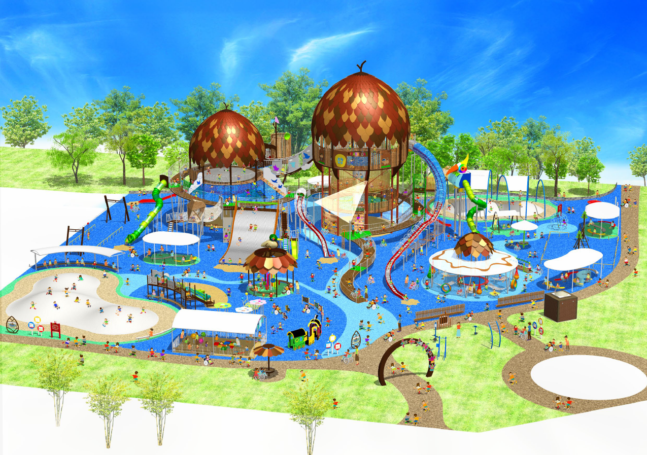 大型複合遊具広場の供用開始について | 山口きらら博記念公園