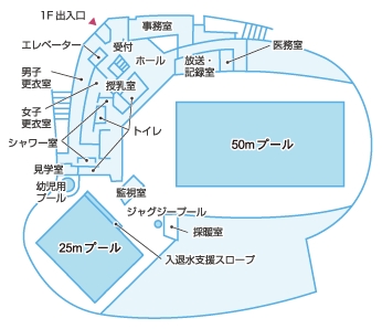 水泳プール平面図