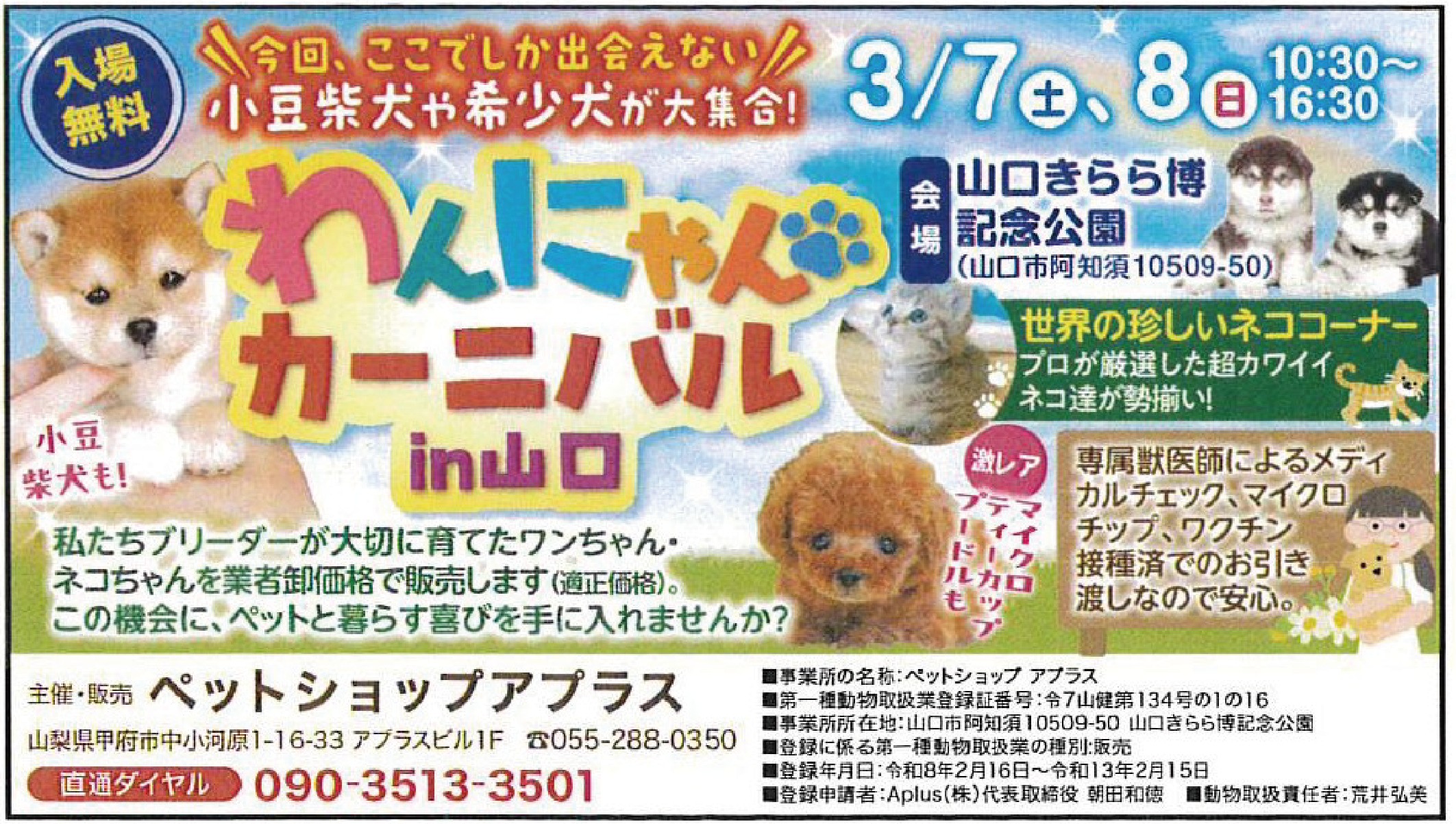 わんにゃんカーニバル（3/7、8）