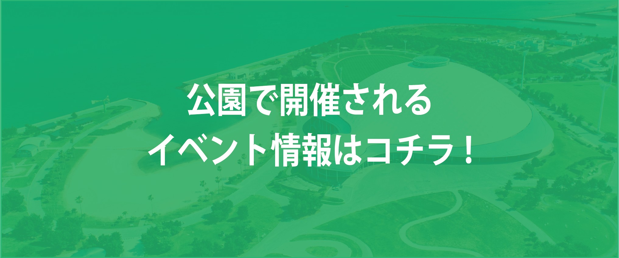 公園で開催されるイベント情報はこちら
